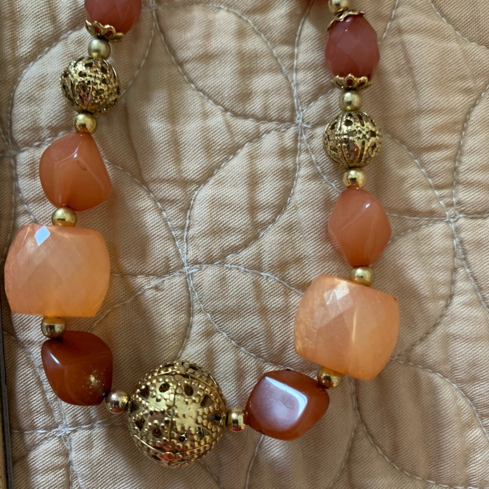 Robert Rose necklace gold tones!